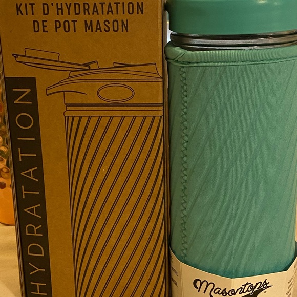 Masontops Bottle w/lid and sleeve Hydration Kit - Picture 2 of 10